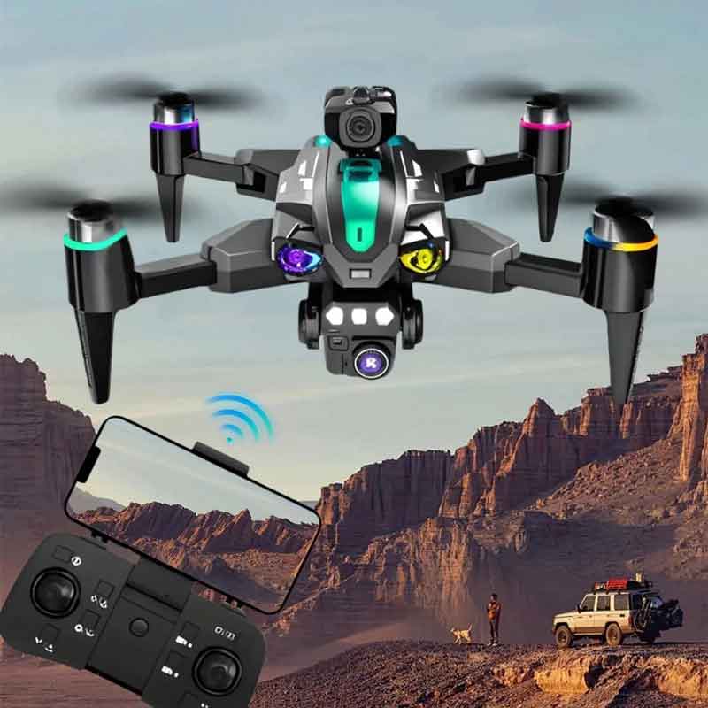 Andowl Drone 4K Ultra HD Με Κάμερα, RGB Φωτισμό Και Χειριστήριο Μαύρο SKY-769 - Drone HD Camera 4K 075033 - Image 4