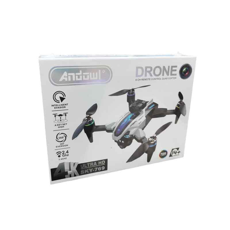 Andowl Drone 4K Ultra HD Με Κάμερα, RGB Φωτισμό Και Χειριστήριο Μαύρο SKY-769 - Drone HD Camera 4K 075033 - Image 6