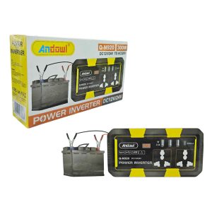 Andowl Inverter Αυτοκινήτου 300W για Μετατροπή DC12V/24V σε AC220V Q-N920 - Power Inverter