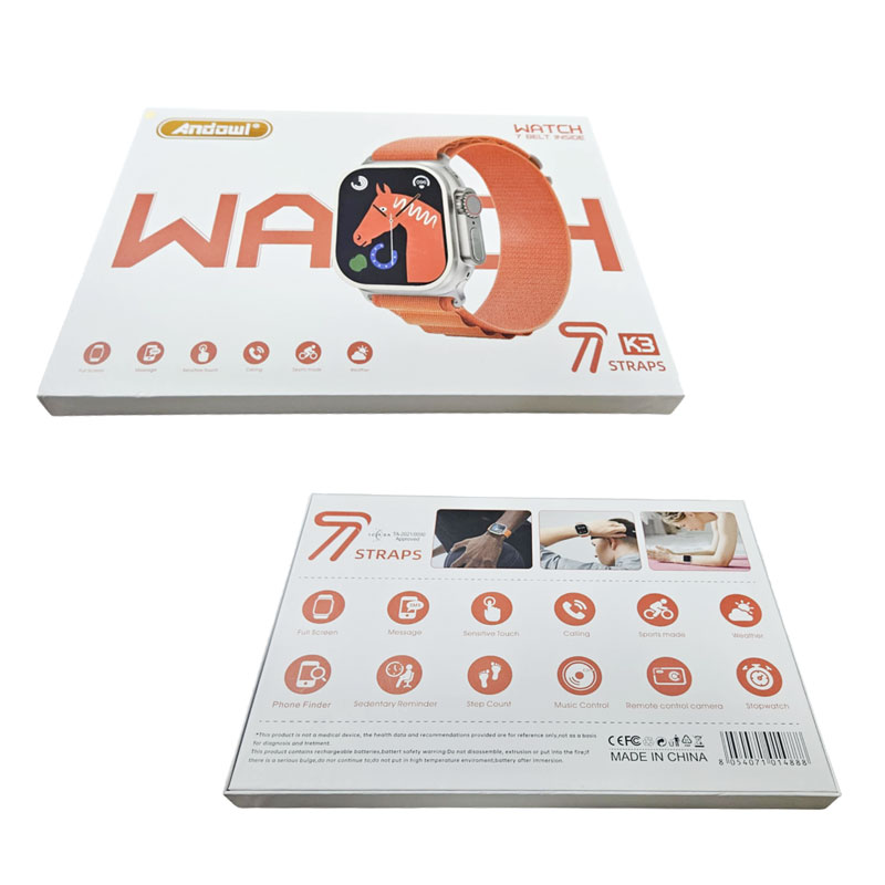 Το έξυπνο ρολόι Andowl K3 είναι μια πολυλειτουργική συσκευή ιδανική για καθημερινή χρήση