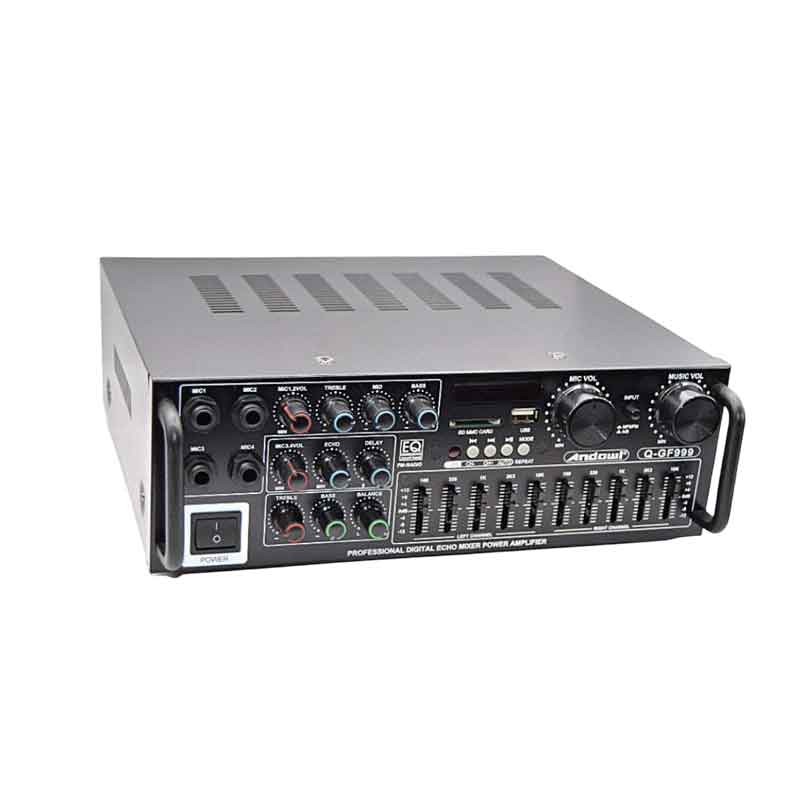 Andowl Ενισχυτής ήχου 2X150W Karaoke FM / Bluetooth / MP3 / Usb / Bluetooth Q-GF999 - Karaoke Reverberation Power Amplifier 075908 - Image 4