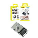 Ζυγαριά ακριβείας με λειτουργία μπαταρίας και μέγιστη ζυγιστική ικανότητα 500 γραμμάρια.