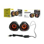 Ηχεία 2.0 Multimedia Mini Speaker ANDOWL Q87. Στερεοφωνικά ηχεία υψηλής ποιότητας για φορητούς υπολογιστές και επιτραπέζιους υπολογιστές. Παρέχουν καθαρή και φυσική ποιότητα ήχου.
