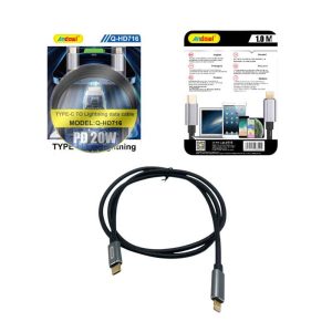 <p class="main">Andowl Καλώδιο Δεδομένων Type-C σε Lightning 1m 20W Q-HD716 - Data Cable</p>