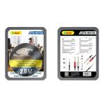 Andowl Καλώδιο ήχου 3.5mm TRS σε 6.35mm 2.0M - Dual interface audio cable Q-HD725