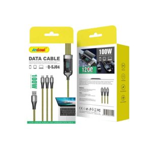 Andowl Καλώδιο δεδομένων 100w Usb-a Micro