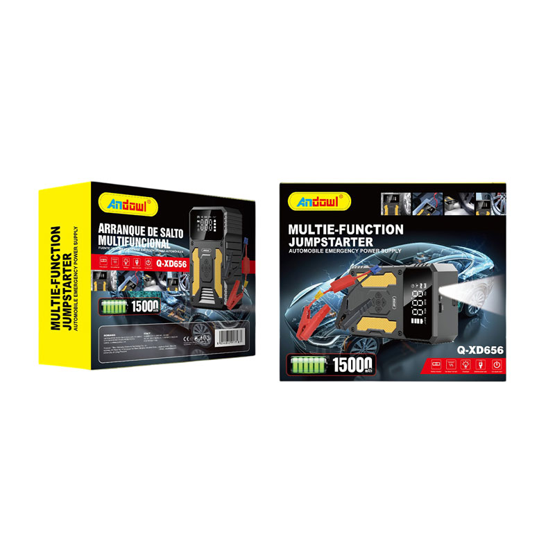 Το πολυλειτουργικό Jump Starter αυτοκινήτου Andowl Q-XD656 είναι η ιδανική λύση για κάθε οδηγό που θέλει να είναι πάντα προετοιμασμένος. Με ισχύ 1500A