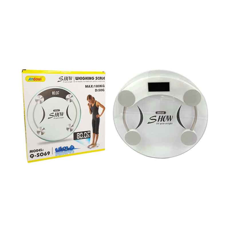 Ψηφιακή ζυγαριά μπάνιου σε διάφανο χρώμα