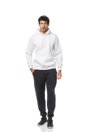 BODYMOVE Μπλούζα UNISEX τρίκλωνη με κουκούλα ΛΕΥΚΟ #B003m