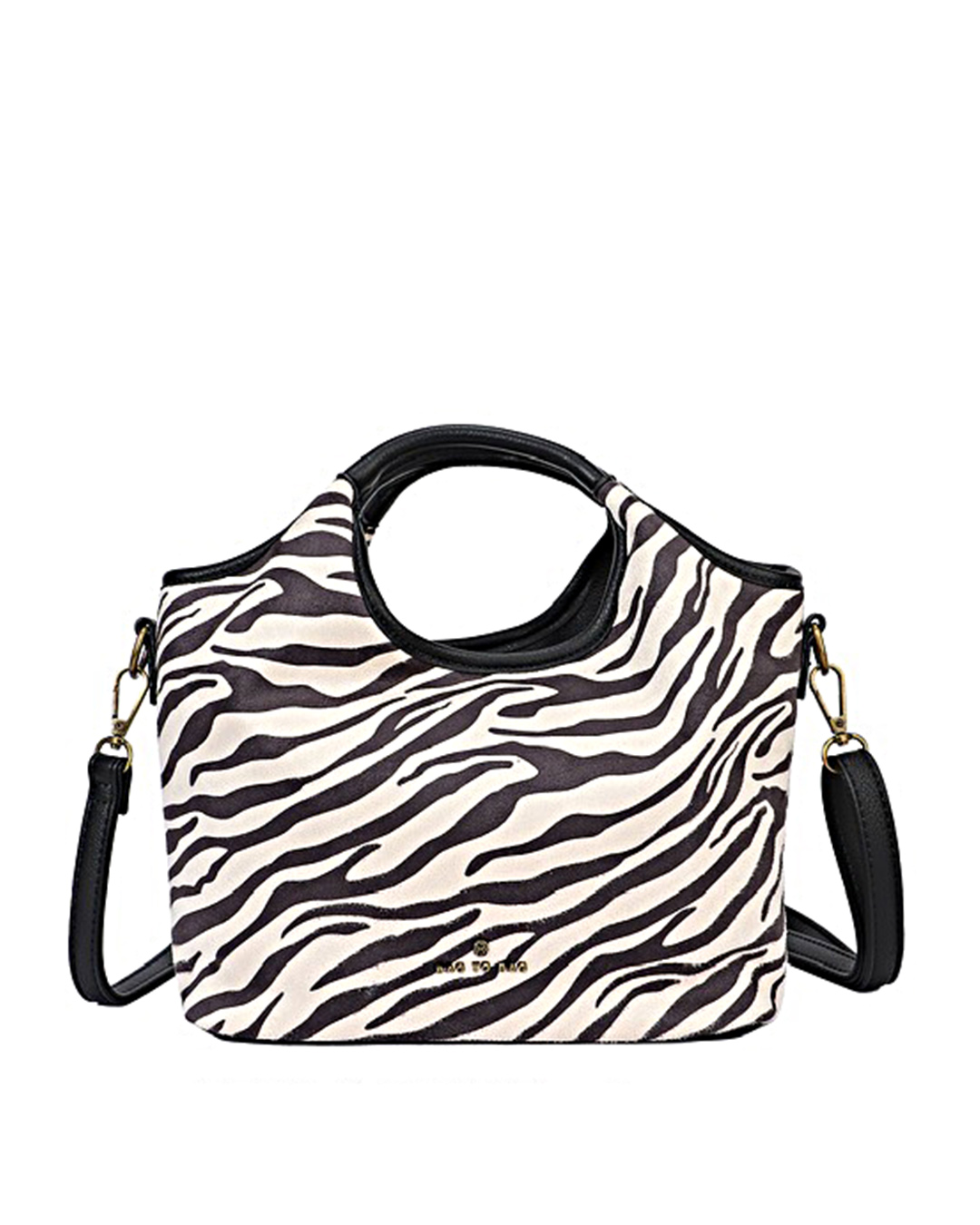 BAG TO BAG Τσάντα χειρός BTB0025 - Ασπρο/Μαύρο ΓΥΝΑΙΚΕΙΕΣ ΤΣΑΝΤΕΣ > FALL- WINTER 2026 > Τσάντες Χειρός - Γυναικείες Τσάντες