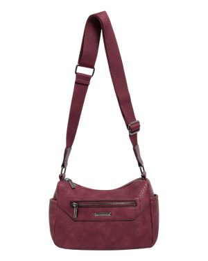 BAG TO BAG Τσάντα χιαστή WH13616 - Μπορντό ΓΥΝΑΙΚΕΙΕΣ ΤΣΑΝΤΕΣ > FALL- WINTER 2026 > Τσάντες Χιαστί - Γυναικείες Τσάντες