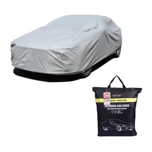 Η κουκούλα αυτοκινήτου Heavy Duty της Carsun είναι κατασκευασμένη από παχύ ενισχυμένο αδιάβροχο ύφασμα με UV resistant φιλμ. Διαθέτει αδιάβροχο σχεδιασμό ενώ παράλληλα μπορεί να αναπνεύσει κρατώντας "φρέσκια" την ατμόσφαιρα κάτω από την επιφάνεια της.