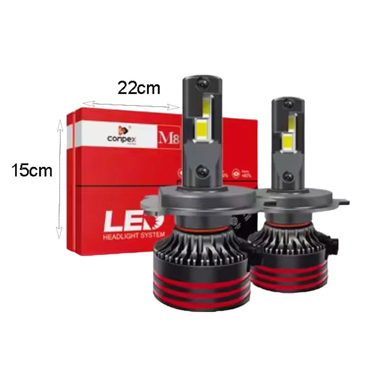 Conpex Λάμπα αυτοκινήτου H4 Ψυχρό Λευκό M8 Pro Canbus - LED Headlight 98008 - Image 2