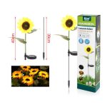 KMT Ηλιακά φωτιζόμενο διακοσμητικό λουλούδι LED - Solar-powered LED decorative flower