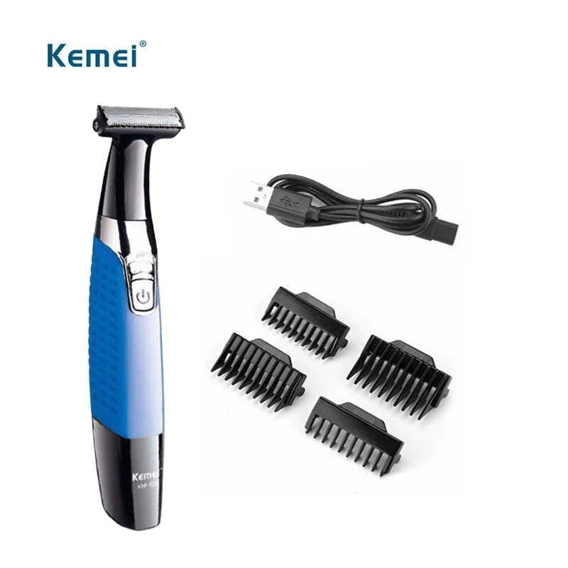 Kemei KM-1910 Ξυριστική Μηχανή Προσώπου / Σώματος Επαναφορτιζόμενη - Facial Trimmer 8022 - Image 5