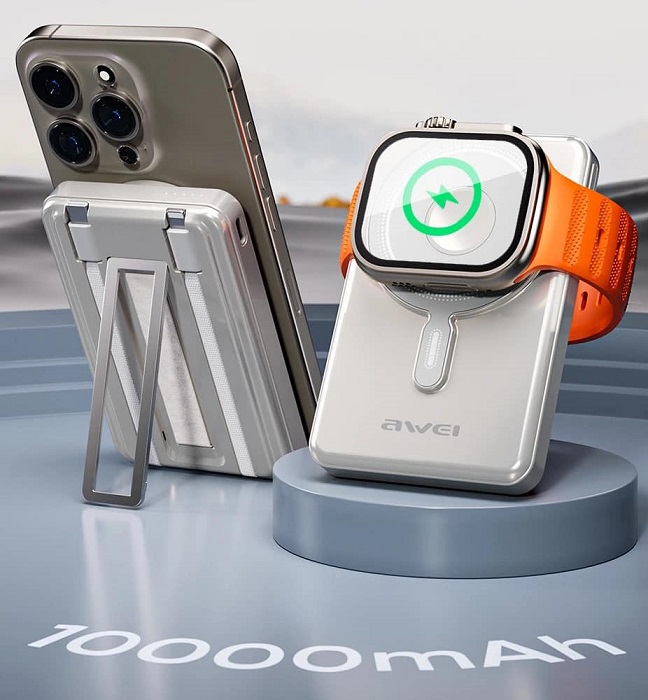 Powerbank μαγνητικής φόρτισης - P92K - 10.000mah - 20W - AWEI - 014083 - Image 2