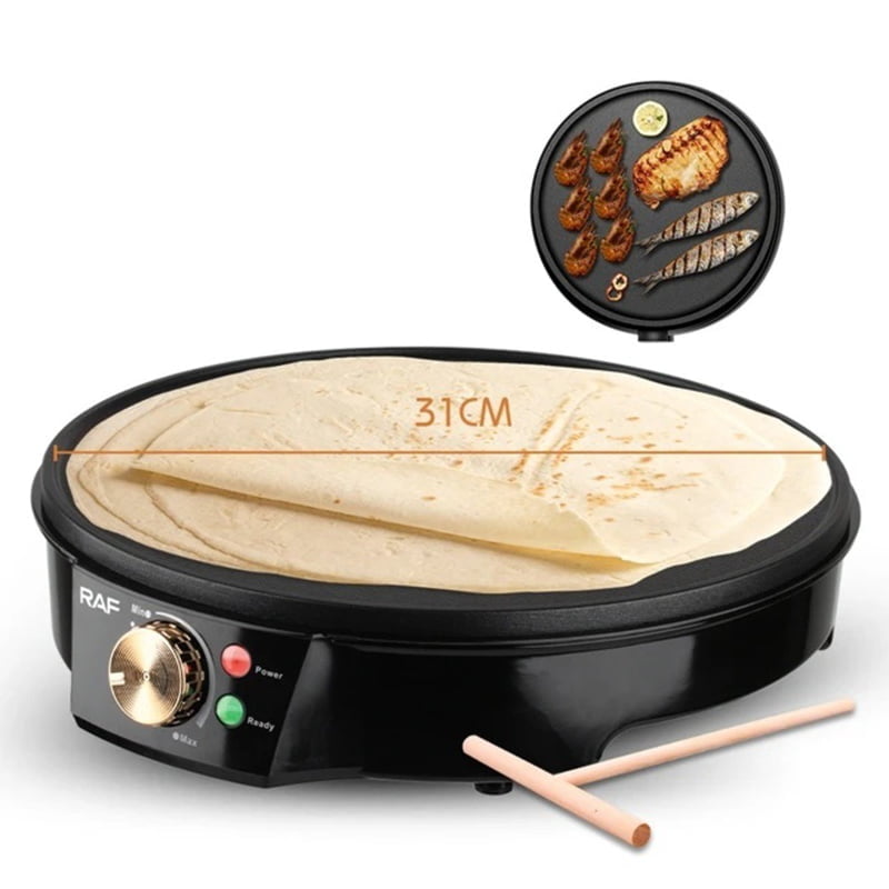 ο δωρεάν ξύλινος απλωτής και μπόνους σπάτουλας για τέλεια διανομή και εύκολη δημιουργία κρέπας.