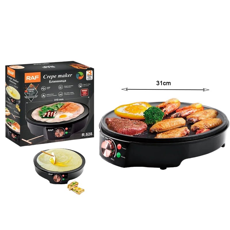 RAF Κρεπιέρα 1200W R.528 - Crepe & Pancake Maker 97021 - Image 6