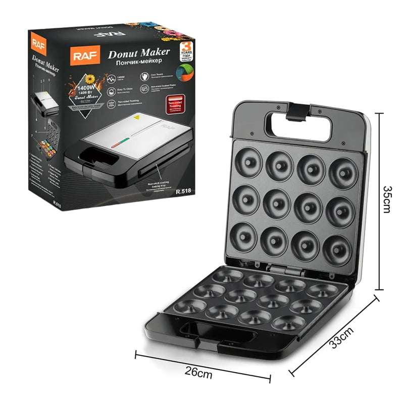 RAF Συσκευή για Ντόνατς 1400W R.518 - Donut Maker 97018 - Image 4