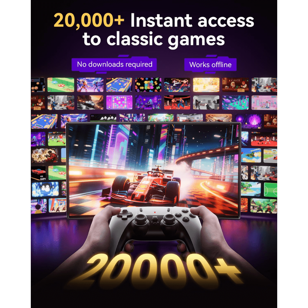 Retro Gaming Stick με 4K HDMI, 23 Εξομοιωτές & 20.000+ με 2 Ασύρματα Χειριστήρια - Image 2