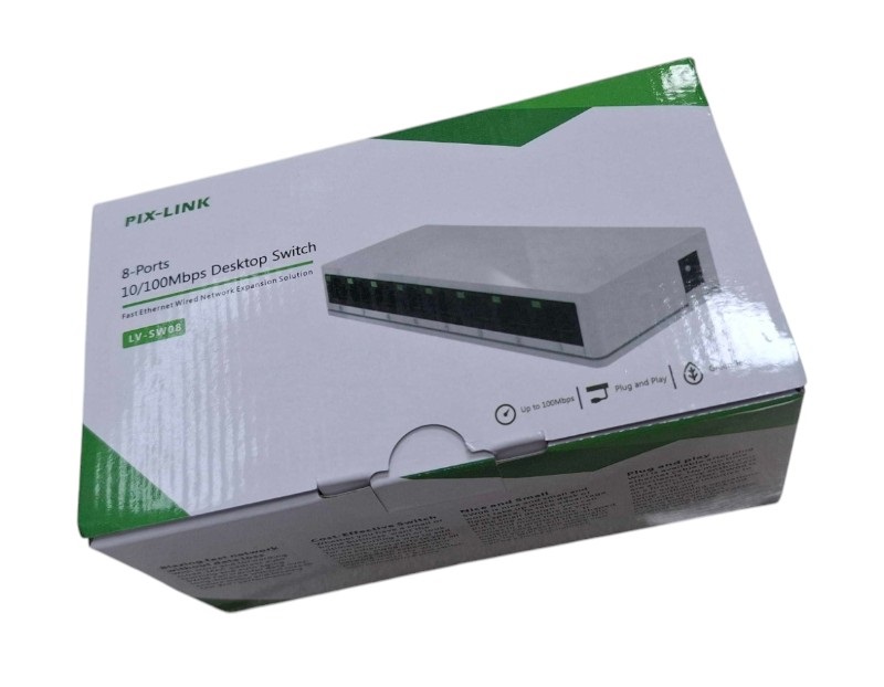 Switch με 8 θύρες Ethernet - SW08S-8 - PIX-LINK - 812037 - Image 3