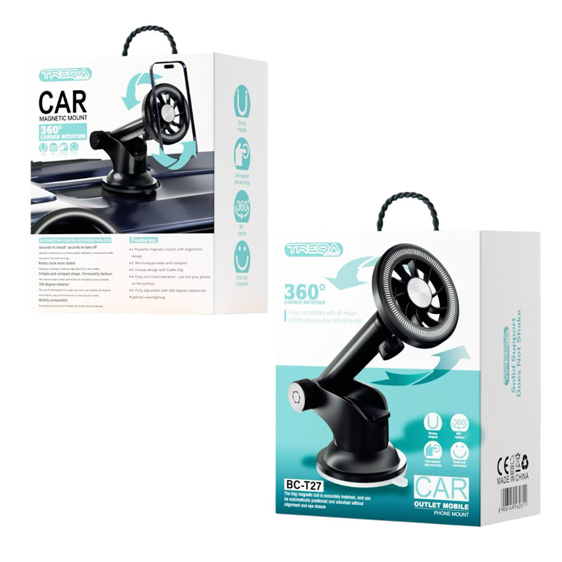Βάση κινητού αυτοκινήτου. Διαθέτει περιστροφή για πιο εύκολη ρύθμιση της επιθυμητής θέσης της συσκευής.