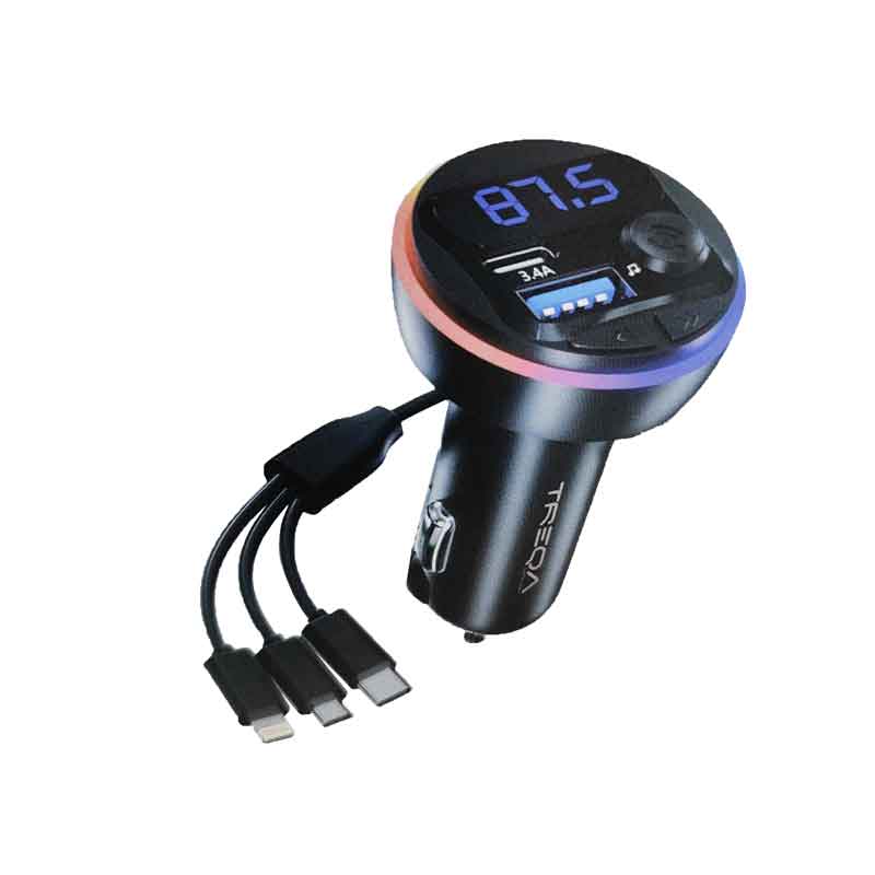 Treqa Πομπός αυτοκινήτου φορτιστής MP3 Player MP-3-7 RGB 3.1A – Car MP3 017154 - Image 2
