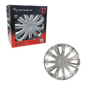 Σετ τάσια αυτοκινήτου της εταιρείας Versaco με διάμετρο 13 ίντσες. Αντικαθιστούν τα εργοστασιακά τάσια και αναβαθμίζουν την συνολική εμφάνιση του αυτοκινήτου. Η επιλογή της διαστάσης θα πρέπει να συμβαδίζει με τις διαστάσεις των ζαντών. Παράλληλα