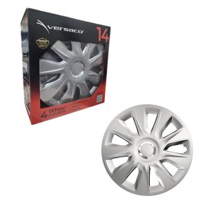 Σετ τάσια αυτοκινήτου της εταιρείας Versaco με διάμετρο 14 ίντσες. Αντικαθιστούν τα εργοστασιακά τάσια και αναβαθμίζουν την συνολική εμφάνιση του αυτοκινήτου. Η επιλογή της διαστάσης θα πρέπει να συμβαδίζει με τις διαστάσεις των ζαντών. Παράλληλα
