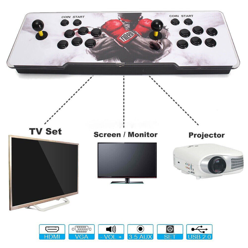 Ρετρό Κονσόλα Pandora Plus με Joysticks και 25000+ Παλιά Παιχνίδια - Image 6