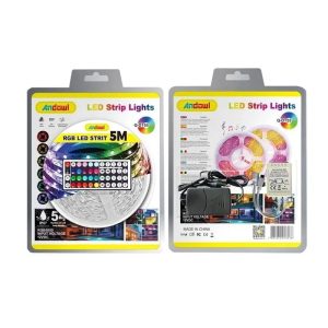 Ταινία Led με RGB φωτισμό που μπορεί να πάρει διάφορες αποχρώσεις συνδυάζοντας τα χρώματα