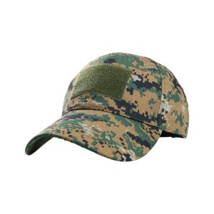 Ανδρικό καπέλο jockey στρατιωτικού τύπου - M02 - 270607 - Green/Brown