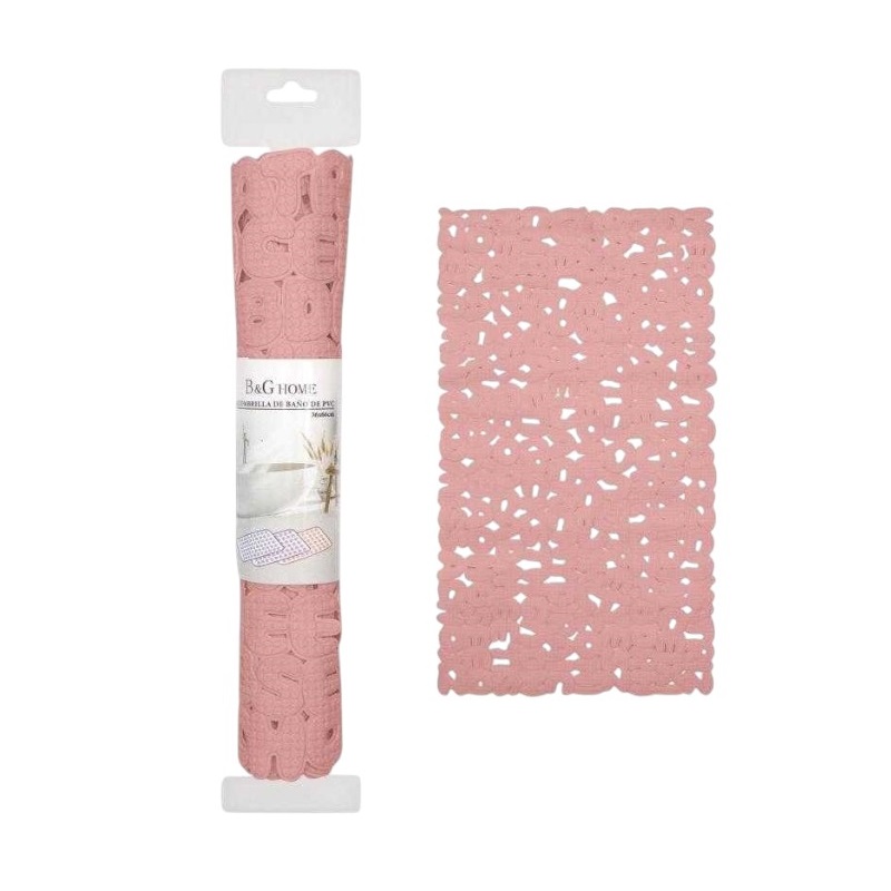 Αντιολισθητικό πατάκι μπάνιου - M0839 - 36x66cm - Pink - 21068