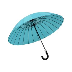 Αυτόματη ομπρέλα μπαστούνι - 24K - Tradesor - 111428 - Light Blue