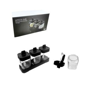 <p data-start="113" data-end="403">Πρακτικό σετ αποθήκευσης μπαχαρικών με 3 διάφανα δοχεία