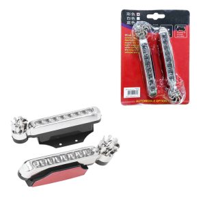 2 τμχ Διακοσμητικές λάμπες αυτοκινήτου Καλή διαπερατότητα και ομοιόμορφο φωτισμό Φώτα ημέρας LED αυτοκινήτου με αιολική ενέργεια