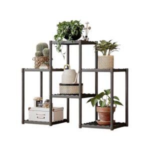 Διακοσμητική ραφιέρα δαπέδου με 6 ράφια - YH9628-1B - 114111 - Black