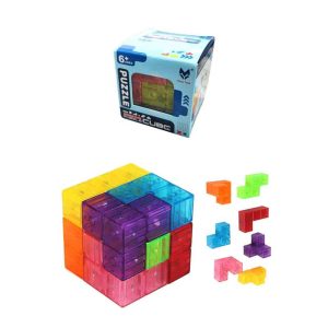 Ένα εντυπωσιακό διαφανές puzzle σε σχήμα κύβου