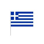 Ελληνική σημαία με πλαστικό κοντάρι 60cm 12τεμ