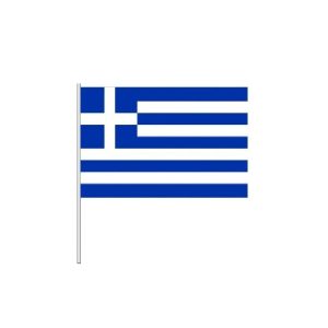 Ελληνική σημαία με πλαστικό κοντάρι 60cm 12τεμ