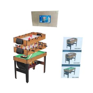 <p class="" data-start="160" data-end="420">Το επιδαπέδιο τραπέζι πολλαπλών παιχνιδιών 3 σε 1 ήρθε για να συναρπάσει όλη την οικογένεια. Πληθώρα παιχνιδιών για δημιουργική απασχόληση μικρών και μεγάλων. Η εναλλαγή των παιχνιδιών είναι εύκολη και γρήγορη με απλή συναρμολόγηση. Το σετ περιλαμβάνει ποδοσφαιράκι