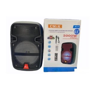 Φορητό ηχείο με μικρόφωνο. Συνδέστε το ηχείο με το κινητό ή τον υπολογιστή μέσω bluetooth και το πάρτι ξεκινά. Ακόμα συνδέοντας το μικρόφωνο στην ειδική θύρα