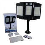 Επιτοίχιο ηλιακό φωτιστικό σε μαύρο χρώμα