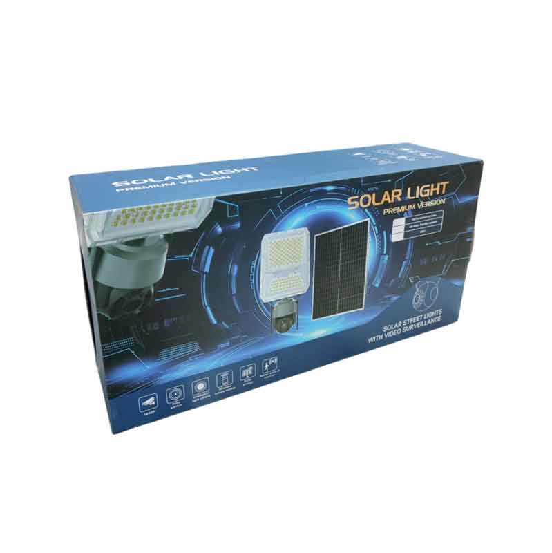 Ηλιακός Προβολέας με Κάμερα Ασφαλείας και Πάνελ 200W– Solar Street Lights With Video Surveillance 062176 - Image 3