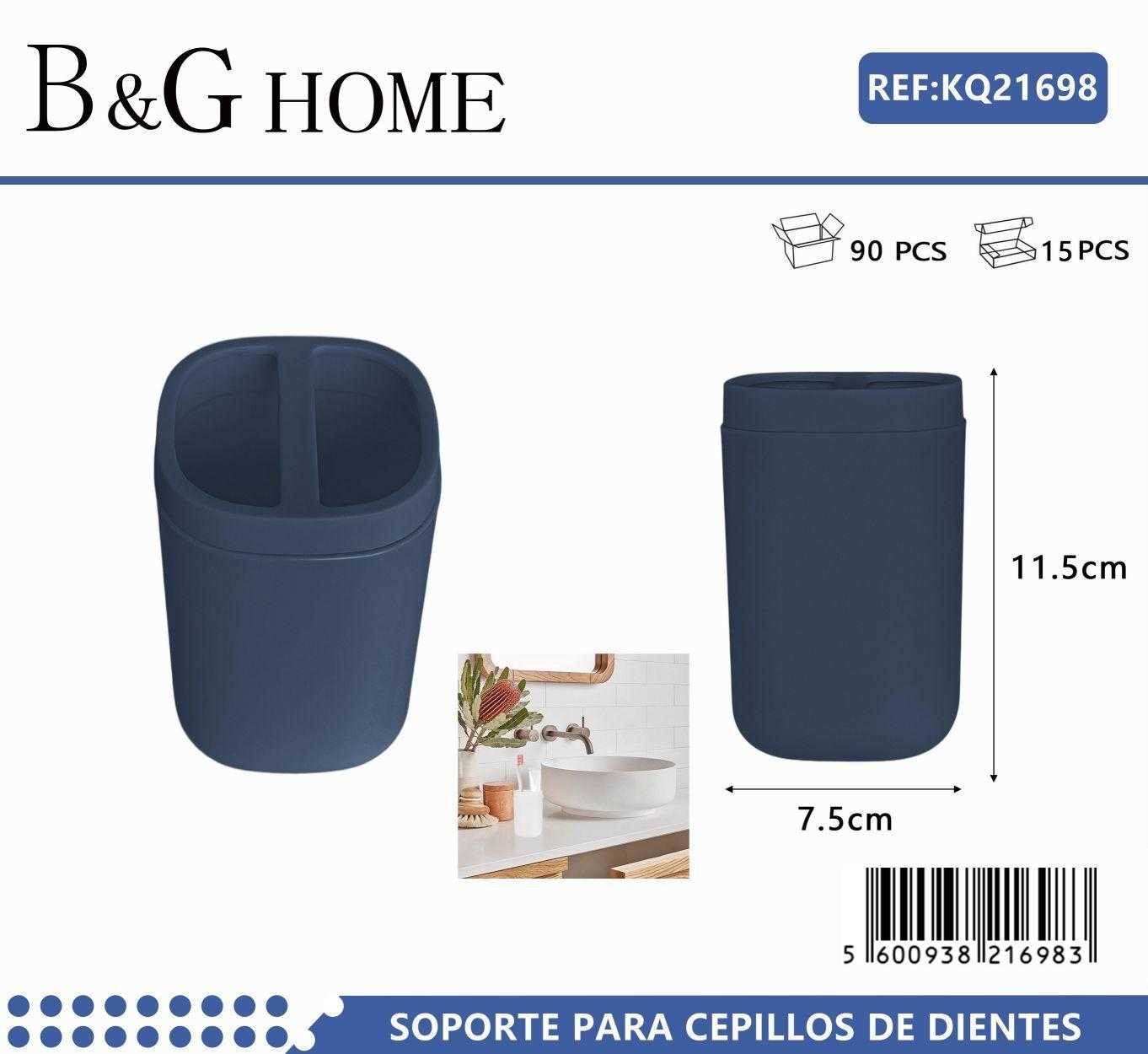 Θήκες οδοντόβουρτσας πλαστικές σε σετ 5Χ - Blue - 21698 - Image 2