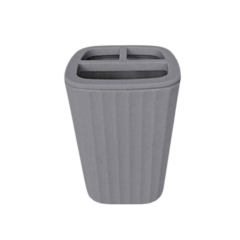 Θήκες οδοντόβουρτσας πλαστικές σε σετ 5Χ - Grey - 21602