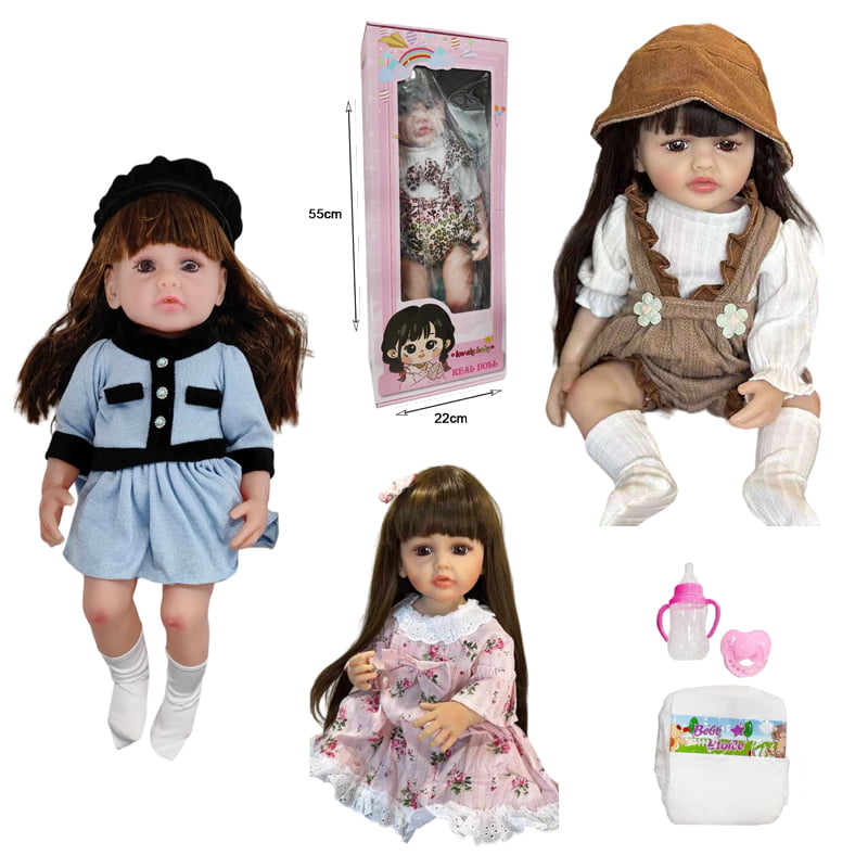 Κούκλα σε διάφορα σχέδια 3+ - Toy real doll lovely baby 078009 - Image 2