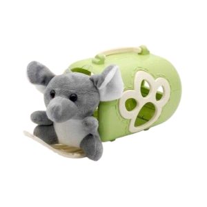 Λούτρινο ελεφαντάκι με τσάντα μεταφοράς και αξεσουάρ - 2F626-F - 215596