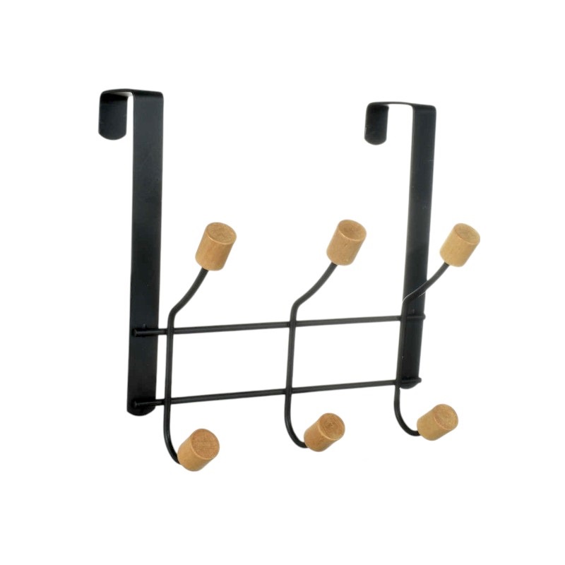 Μεταλλική κρεμάστρα πόρτας 3 θέσεων - 57881