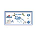 Μεταλλική πινακίδα Souvenir - 12pcs - Chalkidiki - 15x30cm - 181046